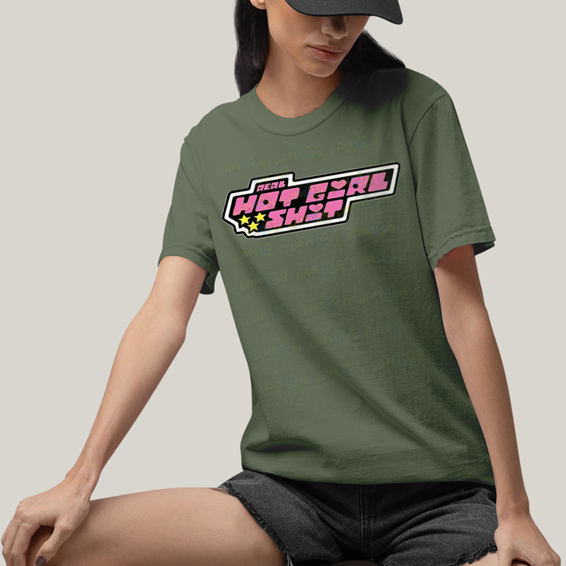 Camiseta Algodão Unissex T shirt Real Hot Girl Shit