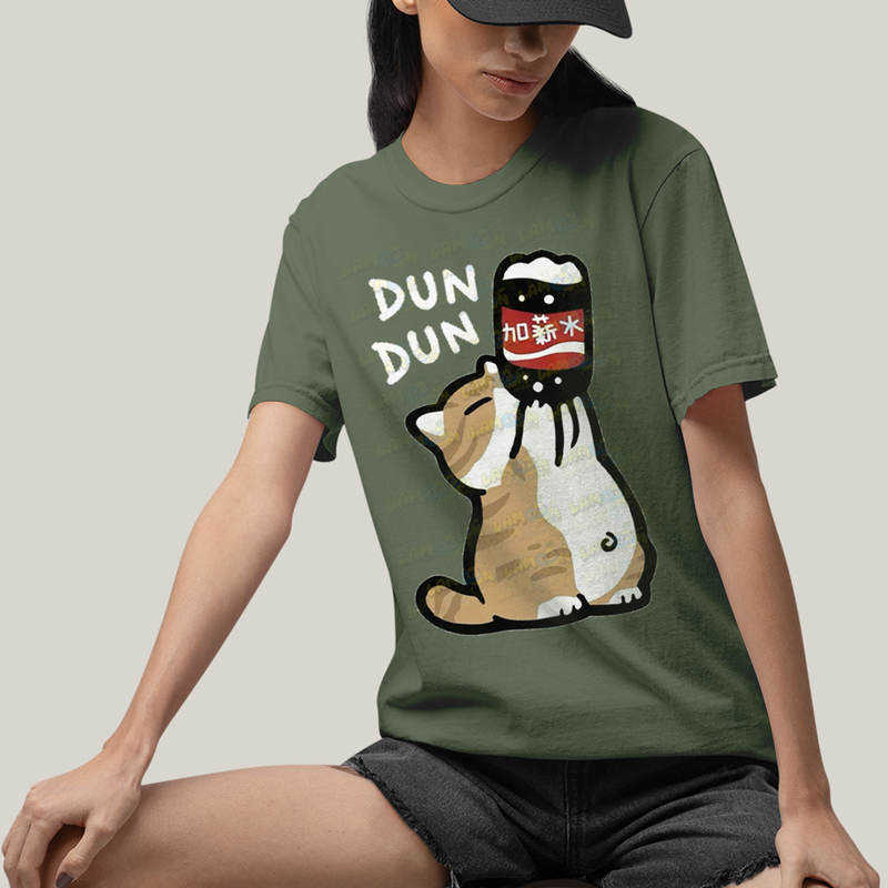 Camiseta Algodão Unissex T shirt Gatinho Refrigerante