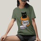 Camiseta Algodão Unissex T shirt Gato Antidepressants