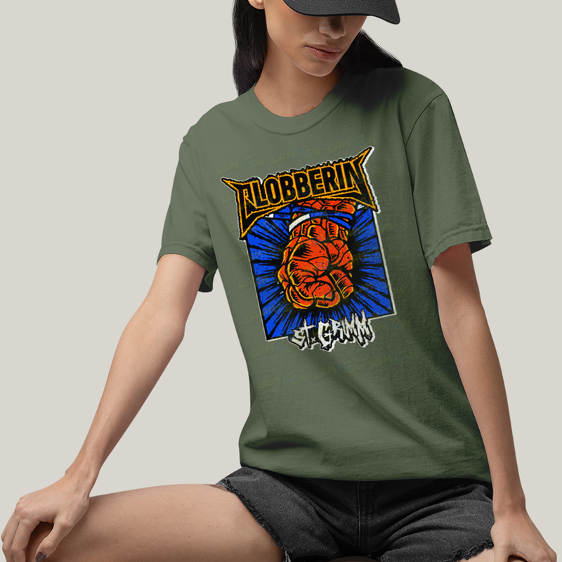 Camiseta Algodão Unissex T shirt Quarteto Fantástico Punho do Coisa