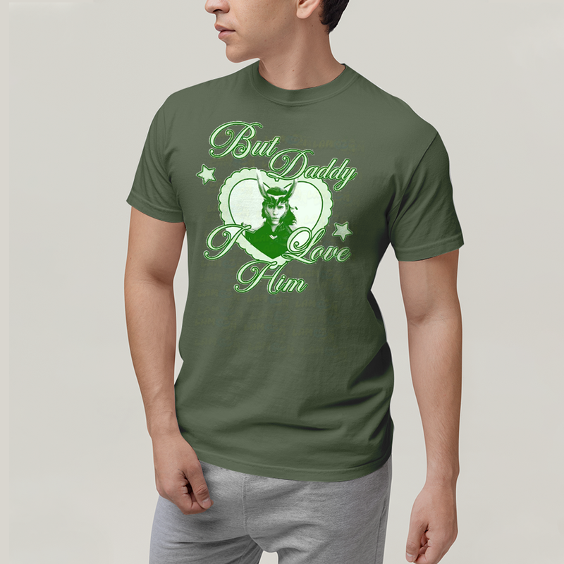 Camiseta Algodão Unissex T shirt Loki Mas Papai Eu o Amo