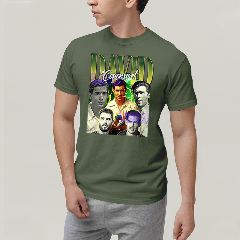 Camiseta Algodão Unissex T shirt Superman David Corenswet Verde